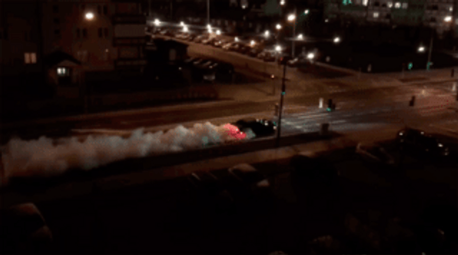 Dodge Challenger Midnight Burnout GIF