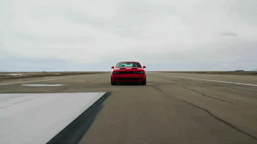Dodge Challenger Red Car GIF