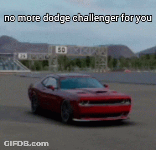 Dodge Viper With License Plate Saying V8 Lol GIF