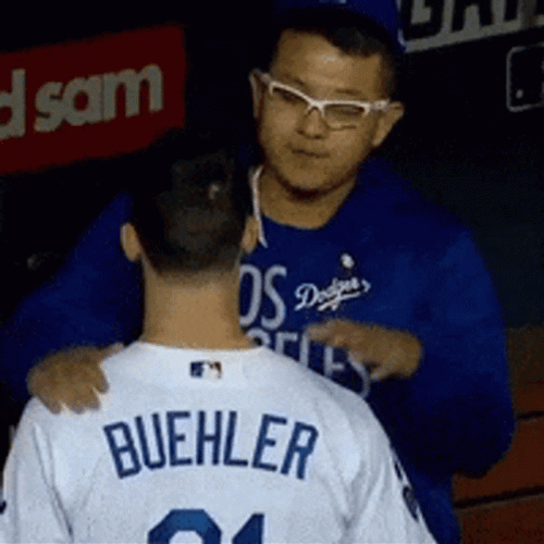 Dodger Baseball Player Walker Buehler GIF