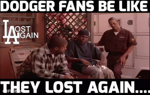 Dodger Fans Be Like They Lost Again GIF