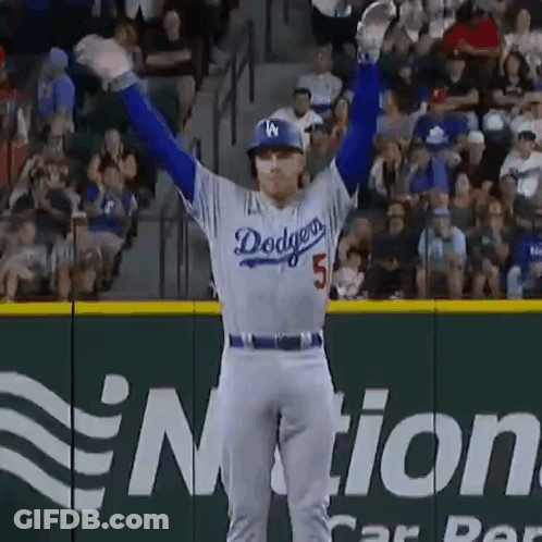 Dodgers Baseball Player Celebrating GIF