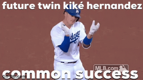 Dodgers Baseball Player Future Twin Kike Hernandez Common Success GIF