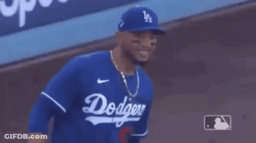 Dodgers Baseball Player Giving Thumbs Up GIF