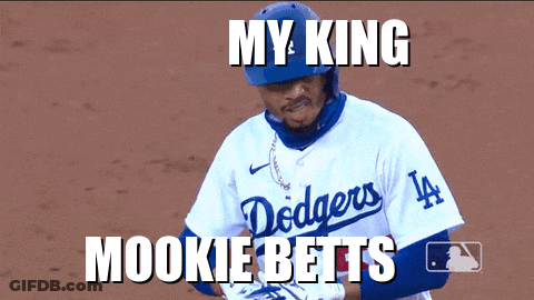 Dodgers Baseball Player My King Mookie Betts GIF