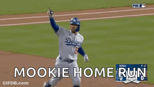 Dodgers Baseball Player Running Mookie Home Run GIF
