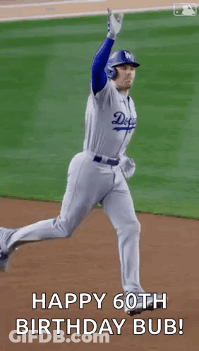 Dodgers Baseball Player Running On Field GIF