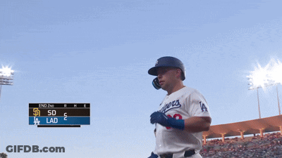 Dodgers Baseball Player Shaking Hand GIF