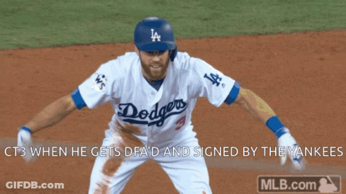 Dodgers Baseball Player Standing GIF