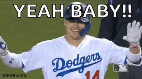 Dodgers Baseball Player Waving GIF