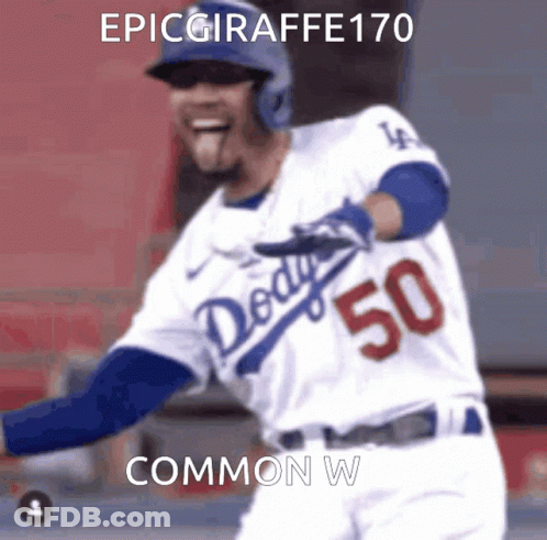 Dodgers Player Celebrating Home Run GIF