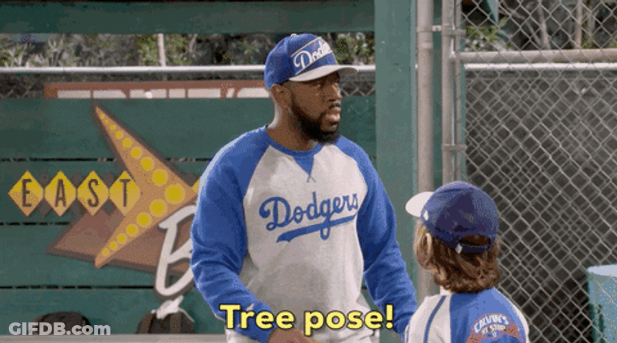 Dodgers Player Coaching Tree Pose GIF