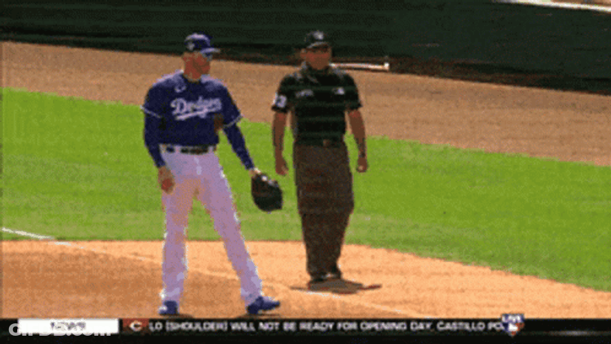 Dodgers Player Freddie Freeman Walking Away GIF