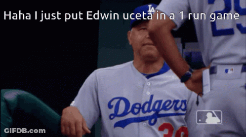 Dodgers Player Hugged By Teammate GIF