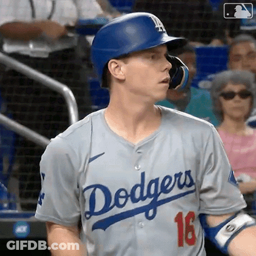 Dodgers Player Number 16 GIF