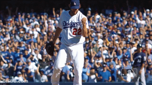 Dodgers Player Number 22 Celebrates GIF