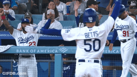 Dodgers Player Number 50 GIF