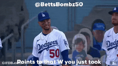 Dodgers Player Number 50 GIF