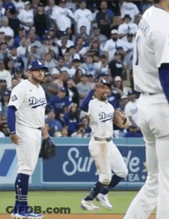 Dodgers Player Reaching For Ball GIF