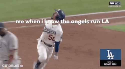 Dodgers Player Running On Field GIF