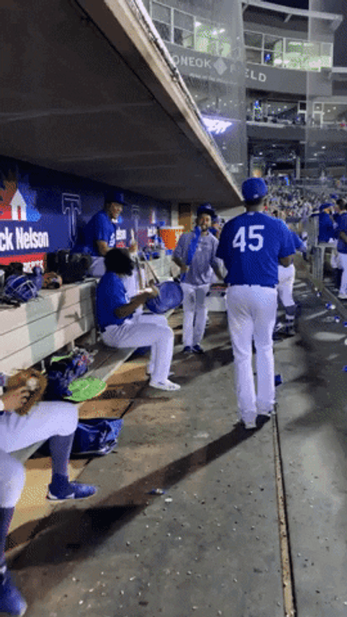 Dodgers Teamwork Bonding GIF