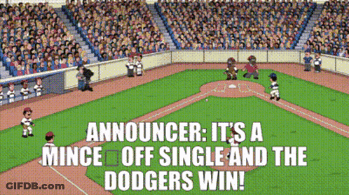 Dodgers Win Mince Off Single GIF