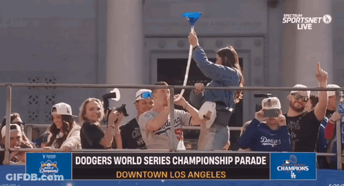 Dodgers World Series Championship Parade Los Angeles GIF