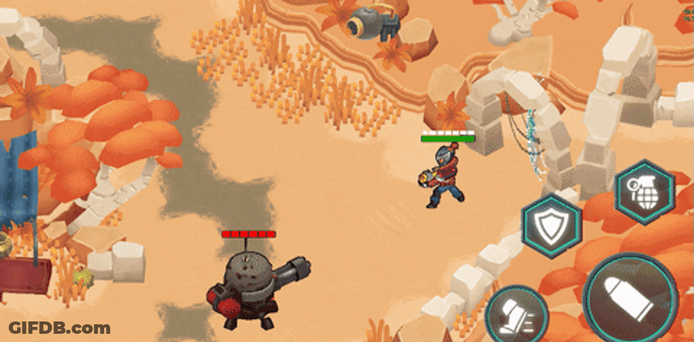 Dodging Gun Shooter Game GIF