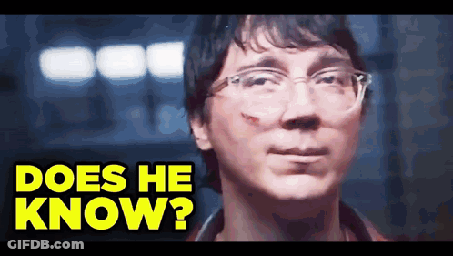 Does He Know Man's Face GIF