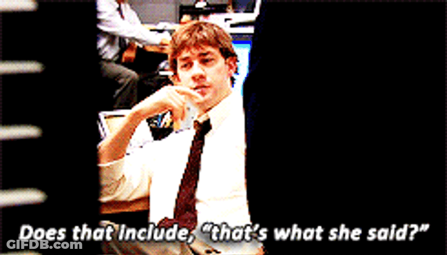 Does Include That's What She Said GIF