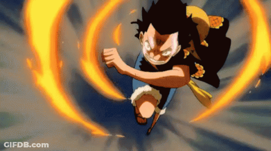 Doflamingo Attact Luffy Haki GIF