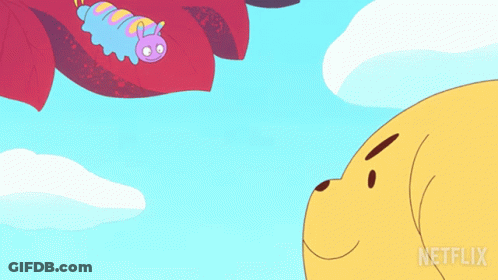 Dog And Caterpillar With Netflix GIF