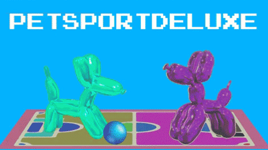 Dog Balloons Football Game GIF