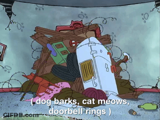 Dog Barking Cat Meows Sound GIF