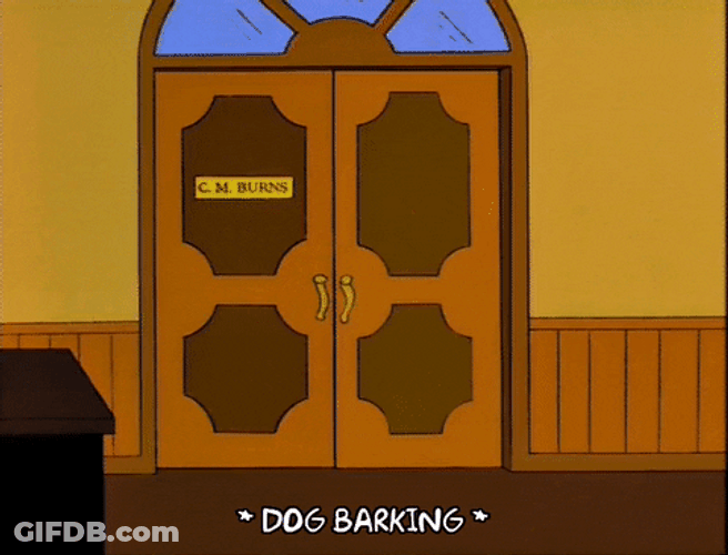 Dog Barking Outside Sound GIF