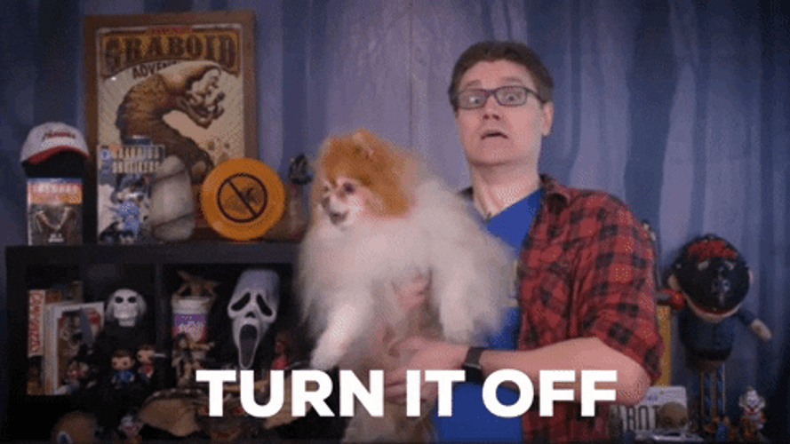 Dog Barking Sound Turn It Off GIF