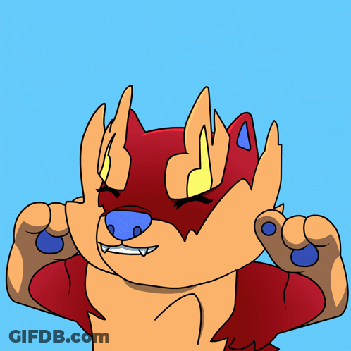 Dog Cartoon Holding Yes GIF