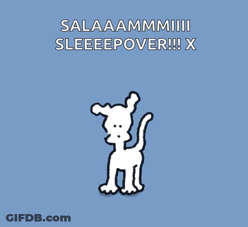 Dog Cartoon Salaaammiiii Sleepeeover GIF