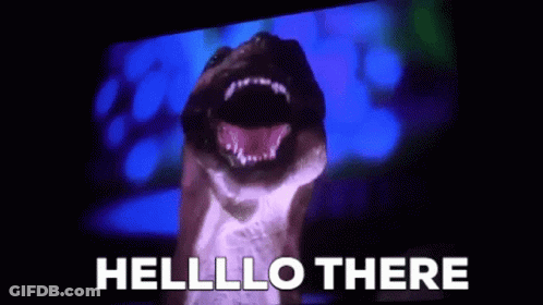 Dog Close Up Saying Hello There GIF