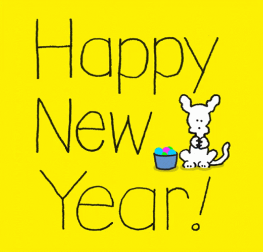 Dog Fireworks Cute Happy New Year GIF