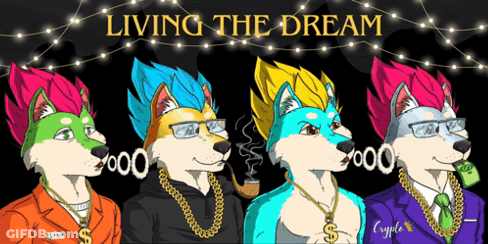 Dog Friends Living The Dream GIF