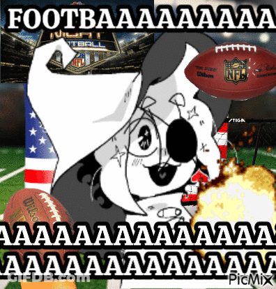 Dog Holding Football Saying Footbaaaaaaa GIF