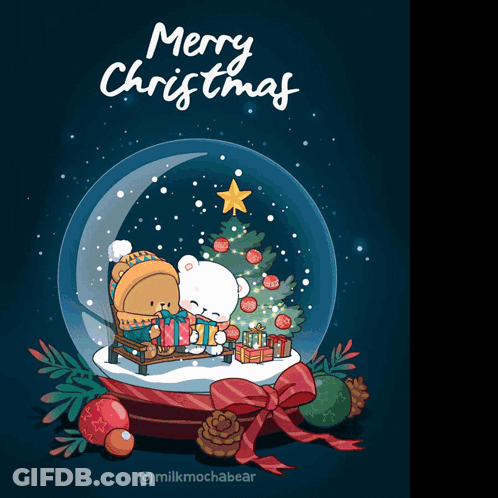 Dog Holding Sign Saying Merry Christmas GIF