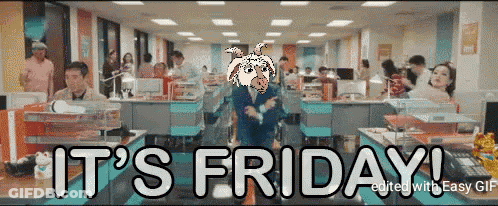 Dog In Office It's Friday GIF