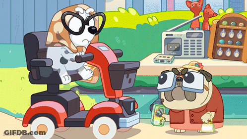 Dog In Scooter And Hat GIF