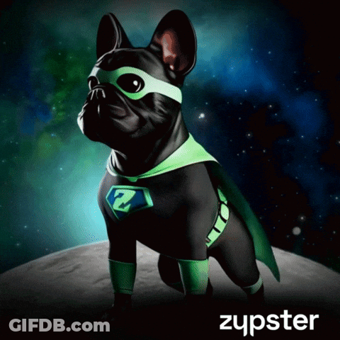 Dog In Superhero Costume Zupster GIF