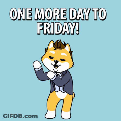 Dog In Tuxedo One More Day To Friday GIF