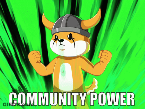 Dog In Viking Helmet Community Power GIF