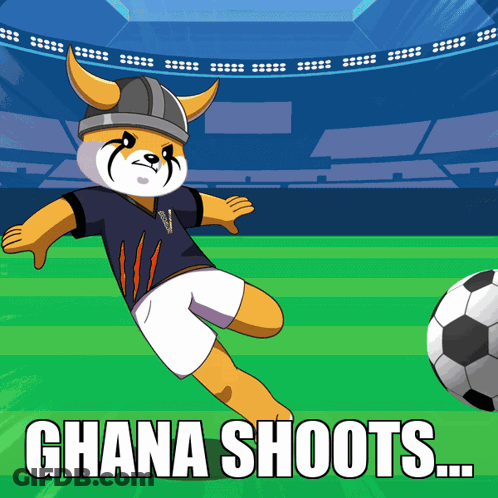 Dog Kicking Soccer Ball Ghana Shoots GIF
