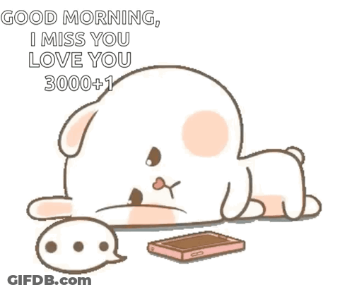 Dog Laying Down Next To Cell Phone With Speech Bubble GIF